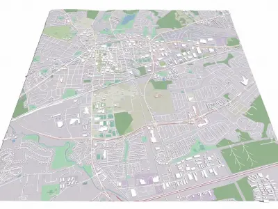 Cityscape Newark USA 3D model