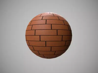 Brick wall pbr material Texture