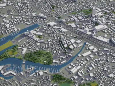 Stamford  Low-poly 3D model