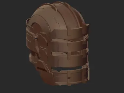 DEAD SPACE HELMET PRINTABLE VERSION STL 3D print model
