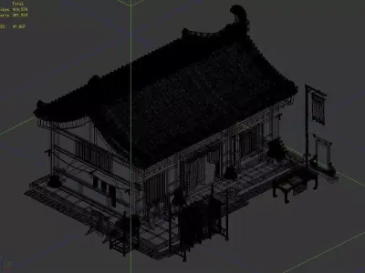 Peach Blossom Island - Tailor Shop 23 3D model