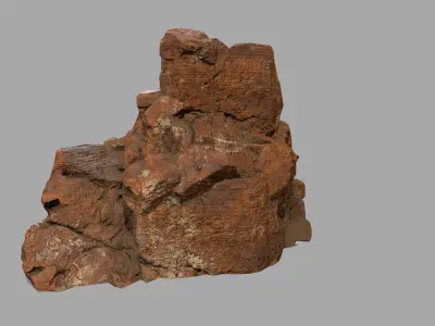 buda 3 rock Low-poly 3D model