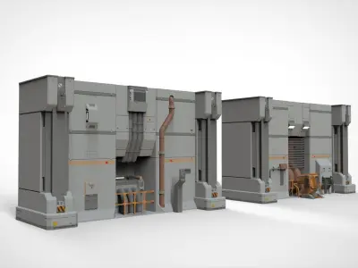 Sci Fi Modular Environment 11 3D model