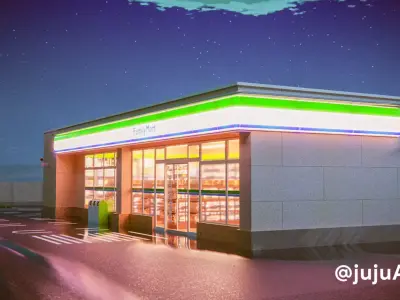 Family Mart Convenience Store 3D model