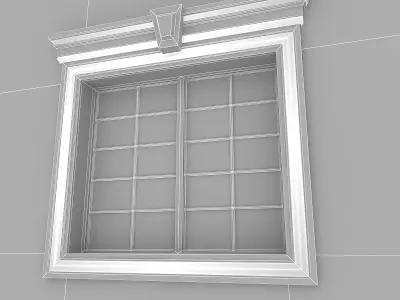 Window Frame 10 Low-poly 3D model