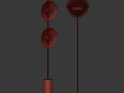 Louis Weisdorff Multi lite Floor Lamp 3D model