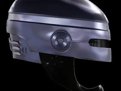 Robocop helmet 3D print model
