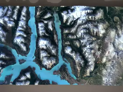 Mountain landscape 3D model 10