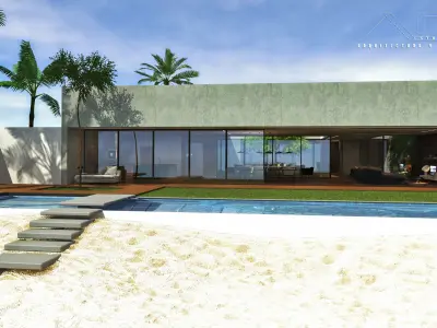 Beach house 3D model