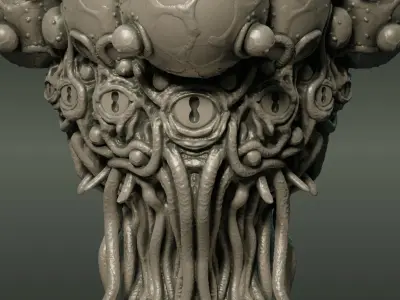 Yog-Sothoth Statuette 3D print model