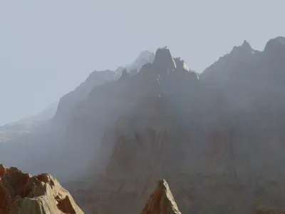 Valley small scale with two different texture maps 3D model