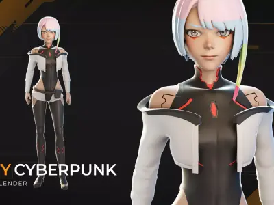 Lucy Cyberpunk Edgerunners 3D Model Character 3D model