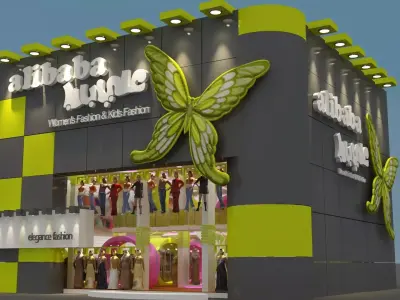 Cloth Mall Center - 3d Max Model 2018 - Vray 3D model