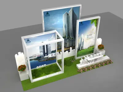 Concert party carnival stage 43 3D model