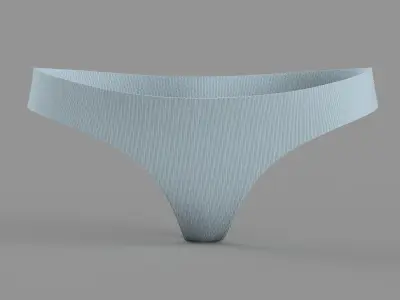 Thongs bikini underwear 3D model