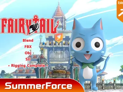 Happy - Fairy Tail 3D model