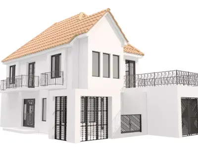 Modern Villa 2 3D model buy