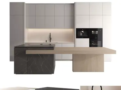 Kitchen set 02 3D model