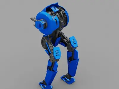 Battle Droid ZERA   rigged character 3D model