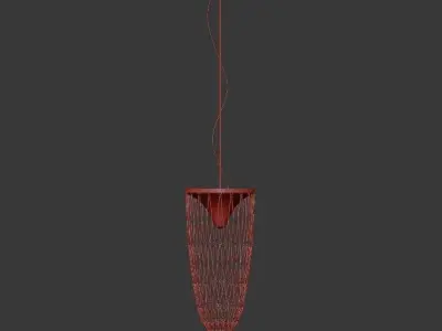 Vetreria rattan pendant lamp 3D model