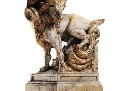 Golden Deer Majesty 3D model