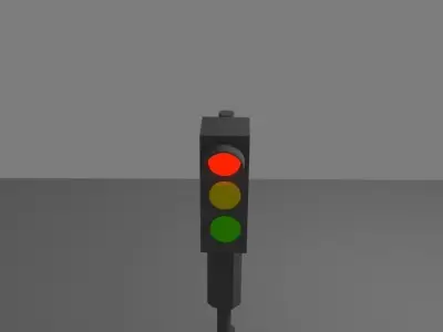 traffic lights Free low-poly 3D model