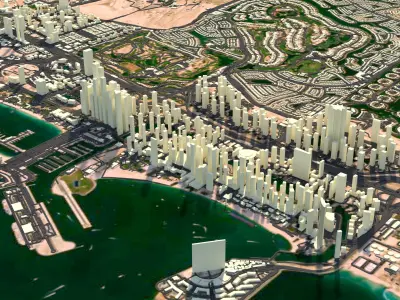 Dubai United Arab Emirates 3D model purchase