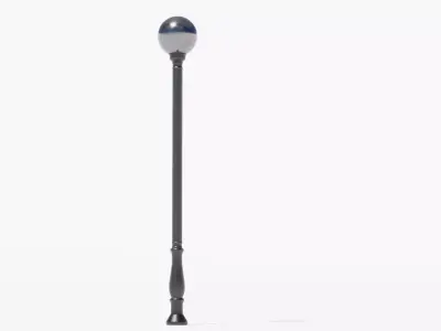 Street Lamp Post Low-poly 3D model