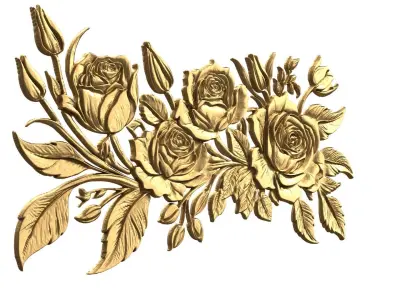  decor set Roses wall mural 50  3D print model purchase