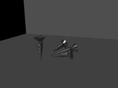 SCREW Low-poly 3D model