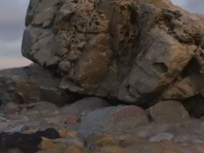 Beach Photogrammetry Pack Low-poly 3D model