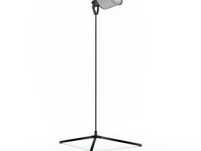 Vintage Lacreu Floor Lamp 3D model