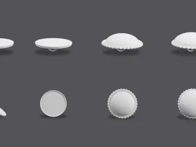 47 BUTTONS+UV-FBX/OBJ/BLEND FILE