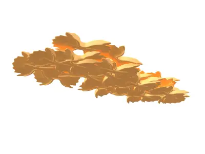 Group Pasta Farfalle v1 001 Low-poly 3D model