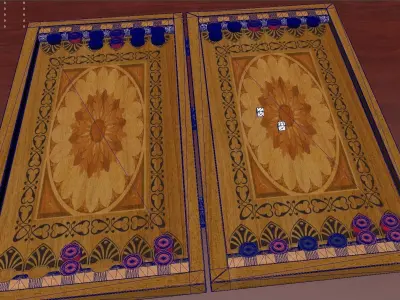 Backgammon on microsoft windows 3D model