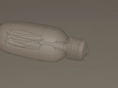 Retro Sputnik Lamp High Poly 3D model