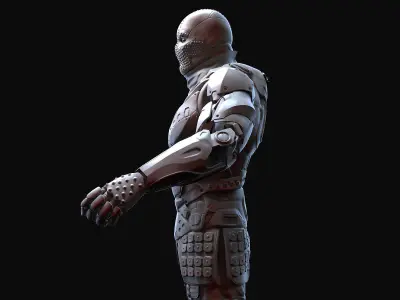 Sci-Fi Warrior 3D model