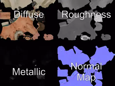 Desert Explorer model pack Low-poly 3D model