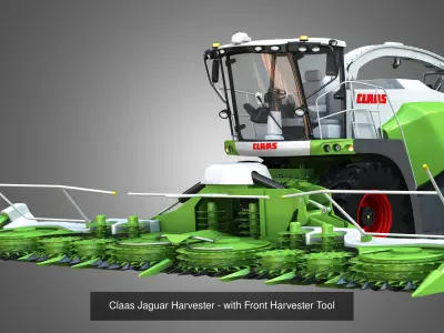 Claas - Farm Vehicles   2 in 1 3D Model Pack
