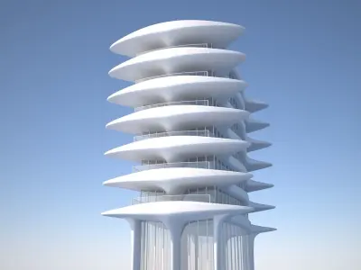 Residential Buildings Pack Low-poly 3D model