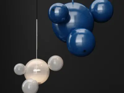 Giopato and Coombes Bolle 4 Bubble Frost and silver 3D model