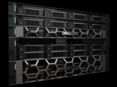 Data Server and Network Rack 3D model