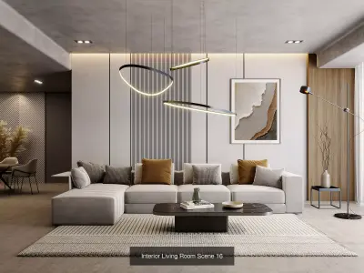 Interior Render-Ready 3D Scene With Natural Lighting VOL 05 3D Model Pack