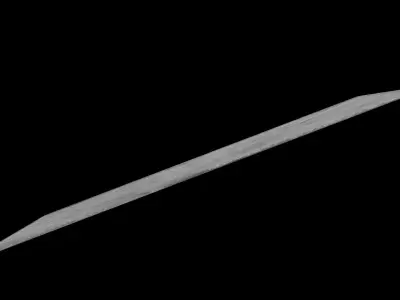 Large Gray Carpet Low-poly 3D model