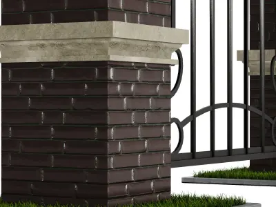 Classic Gate for Villa 002 3D model