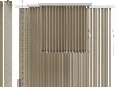 Vertical blinds 3D model