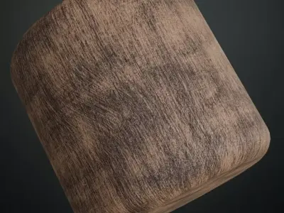 Weathered Mossy Green Wood Planks PBR Seamless Texture