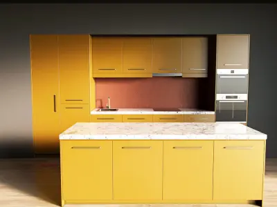 91-Kitchen7 matte 8 3D model