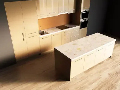 31-Kitchen7 glossy 3 3D model