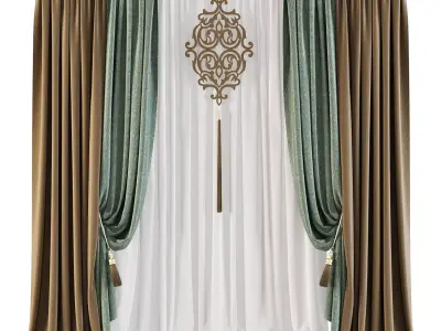 Curtains Set 550 3D model